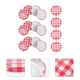 Dinnerware Sets 40 Pcs Mason Jar Lids Jars Accessories Glass Carafe Wide Mouth Canning Caps Covers