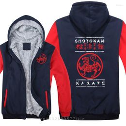 Men's Hoodies Men Cool Sokan Karate Coat Thicken Sweatshirt Jacket Hoody Wool Liner Fashion High Quality Printed