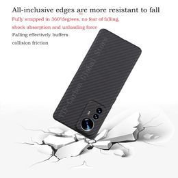 Messen Ytfcarbon Carbon Fibre Case for Xiaomi 12 Case Ultrathin Antidrop Aramid Fibre Xiaomi 12pro Mi 12x Cover