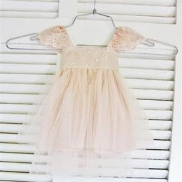 RUE DEL SOL blush flower girl dress French lace and silk tulle dress for baby girl blush princess dress blush tutu278l