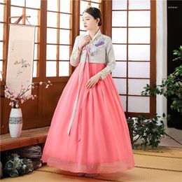 Ethnic Clothing 2023 Korean Style Hanbok Traditional Costumes For Women Elegant Dance Performance Dress Korea Festival A288