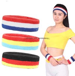 Yoga towel headbands outdoor running bike cycling head sweat bands yoga pilates exercise hair band fuzzy stretch wide headbands sweatband