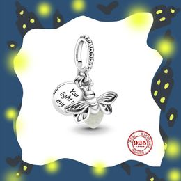Charms The 925 Sterling Sier Dark Glowing Fireflies Suspension Pendant Beads Are Suitable For Primitive Charm Bracelets Diy Pandora Dhcig