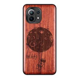 Embossing 3d Carved Wooden Case for Xiaomi Mi 11 Ultra Mi 11 Po Case Shockproof Relief Soft Tpu Wood Case for Xiaomi Mi 11 Lite Mi11 Cover