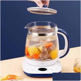 Other Home Garden Health Pots Fl-Matic Glass Mti-Functional Electric Flower Teapot Tea Pot Office Small206Y Drop Delivery Dh23E