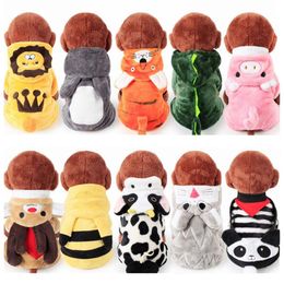 Cheapest Multi-Choice Soft Coral Fleece Winter Dog Clothes Pajamas Dog Jumpsuit Winter Overalls for Dogs CAH0352780