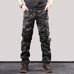 Men's Pants Camouflage Joggers Cargo Mens Tactical Military Cotton Casual Multi-Pocket Harem Trousers Streetwear Plus Size S-7XL