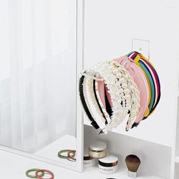 Jewellery Pouches Acrylic Headband Holder Stand Organiser Display Clear Hairband Storage Necklace Bracelete Wall Sticker Hanging