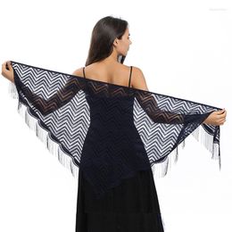 Scarves Pure Colour Hollow Mesh Triangle Lace Evening Dresses Shawls Bridal Bridesmaid Wedding Accessories Shawl Lady Party Cape Wraps