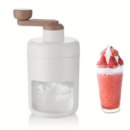 1pc Household Hand-cranked Ice Planer Small Ice Crusher Smoothie Maker