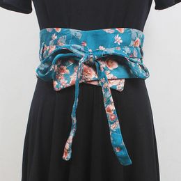 Belts Women's Runway Fashion Faux Suede Print Cummerbunds Female Dress Corsets Waistband Decoration Wide Belt R1040