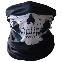 Bicycle Ski Skull Half Face Mask Ghost Scarf Festival Skull Masks Skeleton Magic Multi Use Neck Warmer Cod Funny Mask#in Stock#