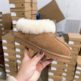 Snow Boots Designer Women Tazz Platform Boot Thick Bottom Suede Wool Shoes Women Fashion Winter Warm Fur Ankle Boots