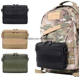 Universal Tactical waist bags Molle medical pouch outdoor travel hunting camping hiking first aid kit Case with Zipper survival storage Pack Pocket