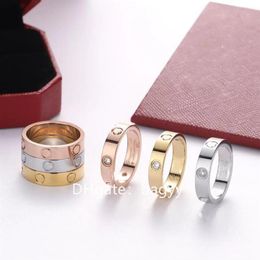 Jewellery Ladies Love rings Pendant Necklaces Screw Earrings carti Bracelet Van Party Wedding Couple Gift Fashion Luxury Cleef desig288J