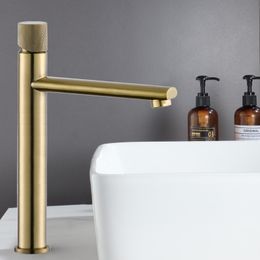 Bathroom Faucet Brushed Gold Brass Bathroom Basin Faucet Cold And Hot Water Mixer Sink Tap Deck Mounted Black/Nickel Tap