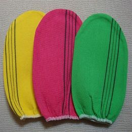 Scrubbers Whole- 3 pcs lot italy towel korea glove viscose mitt body scrub kessa exfoliating tan normal Factory ex252l