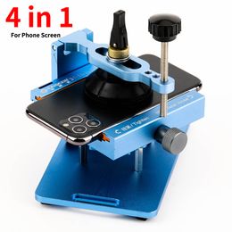 4 in 1 Cellphone Repair Kit Fixed 360° Rotating Clamp Screen Separator Screen Removal Tool Glass Back Cover Remover for Phone