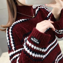 Women's Sweaters Women Turtleneck Sweater 2023 Autumn Winter Fluffy Knitted Warm Pullovers Female Tricot Jersey Jumper Pull Femme
