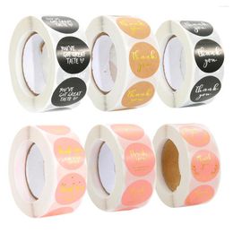 Gift Wrap 500pcs 2.5cm/1inch Sealing Stickers Kraft Paper Hand Made Bronzing Baking Seal Label Scrapbooking Package