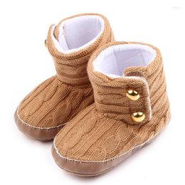 First Walkers Arrival Cartoon Autumn Winter Baby Cute Warm Shoes Lovely Babies Boots Soft Bear Knitted Soles Booties