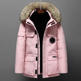 Puffer Canada Jackets Designer masculino Real Coyote Fur Outdoor Wyndham Windbreaker Jassen Outerwear