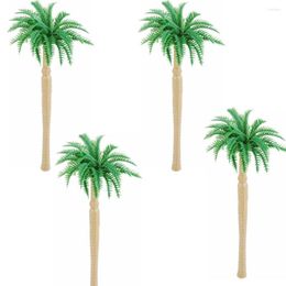 Decorative Flowers 50pcs 2.75inch 1:200 Model Cocount Tree Trees Plam Train Scenery Architecture With No Stands