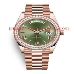 19 Style high quality Original Box watch 40mm Diamond border m228398 228345rbr m228348rbr 18K Gold Movement Automatic watch Wristw284c