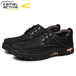 Boots Camel Active Waterproof Hiking Shoes Men's Outdoor Sneakers for Men Genuine Leather Winter Climbing Trekking Sport Man Shoes