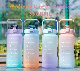 Water Bottles OCEANBEAR Outdoor Sports Bottle Large Capacity Fitness With DIY Stickers SNPL5001-2