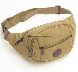 waterproof outdoor waist bags belt bumbag fanny pack cycling fishing running chest bag Wholesale canvas phone pocket hiking camping waistpack