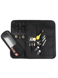 Machines Wessleco Chef Knife Bag Roll Carry Case Kitchen Cooking Portable Durable Storage Pockets