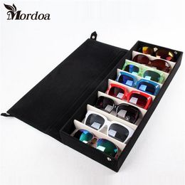 8 Grids Storage Display Grid Case Box for Eyeglass Sunglass Glasses Jewellery Showing With Rack Cove 48 5x18x6CM 210914317s