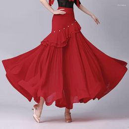 Stage Wear Elegant Ballroom Dance Skirts Costumes Women Standard Performance 2023 Modern Waltz Competition Dancewear Clothes