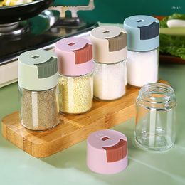 Storage Bottles Glass Seasoning Bottle Kitchen Spice Jar Organiser Pepper Shaker Salt Sesame Condiment Seal Box