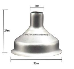 portable Stainless Steel Funnel For All Hip Flasks Flask 8mm Brushed mini funnels for beer wine bottles Leakage-proof kitchen bar tool
