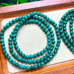 Strand Natural Malachite Multiple Circles Bracelet Quartz Jewellery Stretch Bangle Purple Crystal Children Birthday Gift 1pcs 5MM