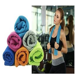 2016 Summer NEW PVA Cooling Ice Towel Soft Breathable Gym Yoga Towel 6 Colors Available 2207