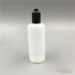 500Pcs 120ml E Liquid Bottles Translucent PE Plastic Dropper Empty E Juice Bottle 120 ml with Colourful Tamper ChildProof Cap Long 231L