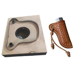 Brushes Diy Leather Craft Fire Lighter Case Bag Die Cutting Knife Mould Hand Hine Punch Tool Pattern