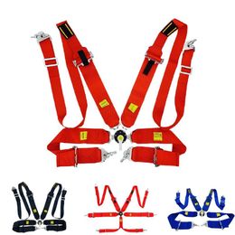 Safety Belts & Accessories Universal 4 Point 6 Racing Car Seat Belt Harness With Camlock Quick Release Snap-On 3 OM Logo269s