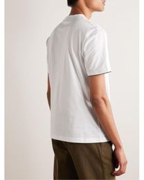 Designer Men T Shirt Loro Detailed with Contrast Trims Along The Collar Short Sleeves Tops Summer Tshirt piana