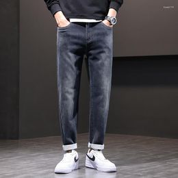 Men's Jeans CY9035 Mens Pants Cotton Casual Stretch Male Trousers Man Long Straight High Quality 4 Colors Plus Size Pant Suit 42 44 46