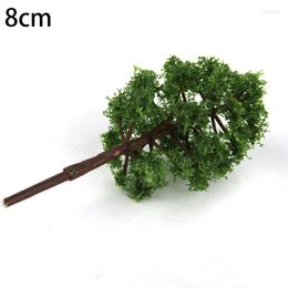 Decorative Flowers Model Green TreesPlastic Tree Scenery Railroad Decor Landscape Train Layout DIY Garden Miniature Toys For Kids