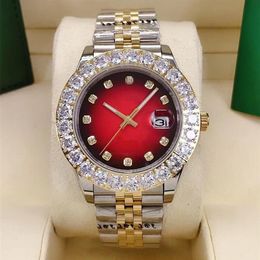 Fashion full automatic mechanical watch size 43mm beautiful diamond beaded sapphire mirror waterproof function men like a gift293Y