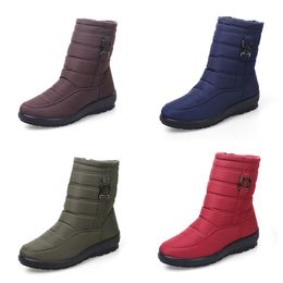 Designer Boots Women Boot Wool Shallow Snow Bootiess Fashion black green red blue Warm Outdoor Snow boots Casual Shoes Cotton Shoes Size 35-46