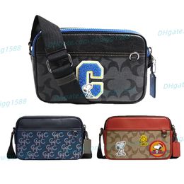 Top Quality luxury Designer handbags purses shoulder bags men pochette women cross body bag Classic floral canvas leather multi Color block Clutch Bags