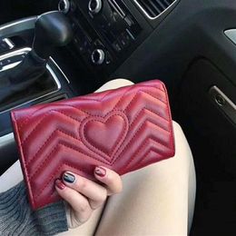 Classic Humanoid Pattern Wallet Women Bag Quilted Leather Rectangular Covered Wallets Bags279E