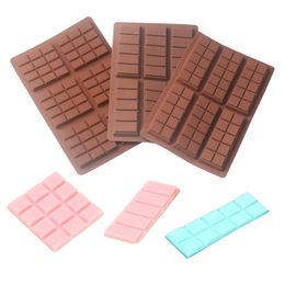 New Square Rectangular Chocolate Block Chocolate Chip Silicone Mold Mousse Mold Cake Baking Dessert