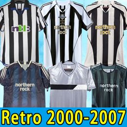 NEW CASTLE Shearer retro soccer jerseys home away ASPRILLA Barnes Pearce Batty United Rush vintage classic football shirt 00 01 02 03 04 05 06 07 2000 2001 2002 2005 NUFC